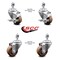Service Caster 3.5 Inch High Temp Glass Filled Nylon 12mm Threaded Stem Caster Brakes SCC, 2PK SCC-TS20S3514-GFNSHT-M1215-2-TLB-2 - alternate 5